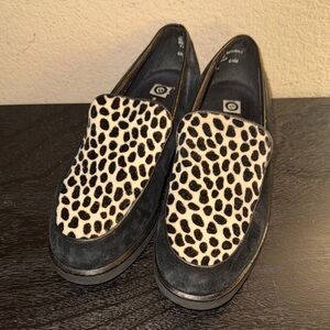 Ellemenno Vintage Cheetah Print Loafers Women's Size 8.5